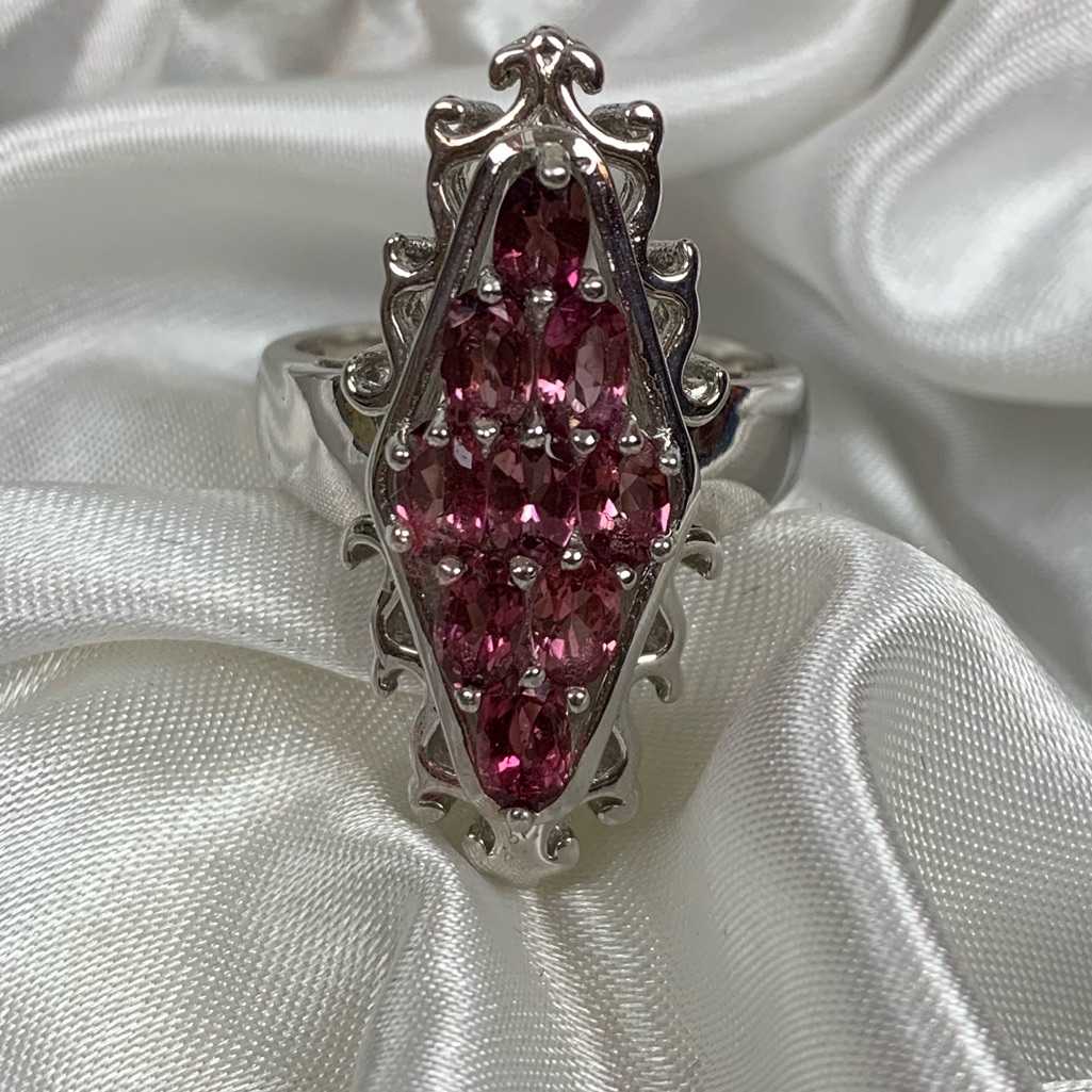Genuine Pink Tourmaline Ring
